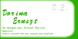 dorina ernszt business card